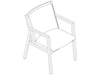 A line drawing - Ascribe Chair