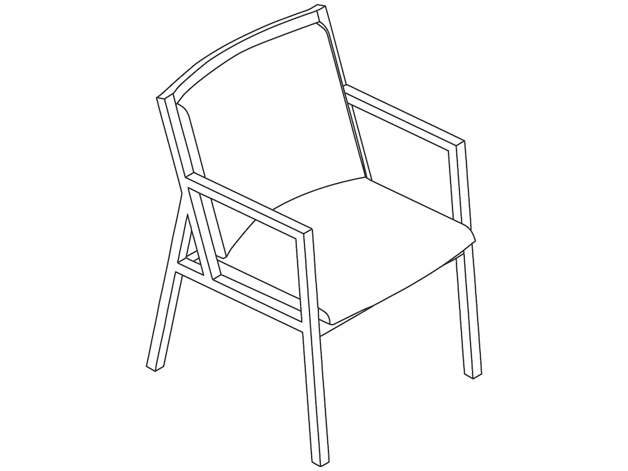A line drawing - Ascribe Chair