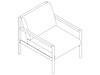 A line drawing - Brabo Lounge Chair