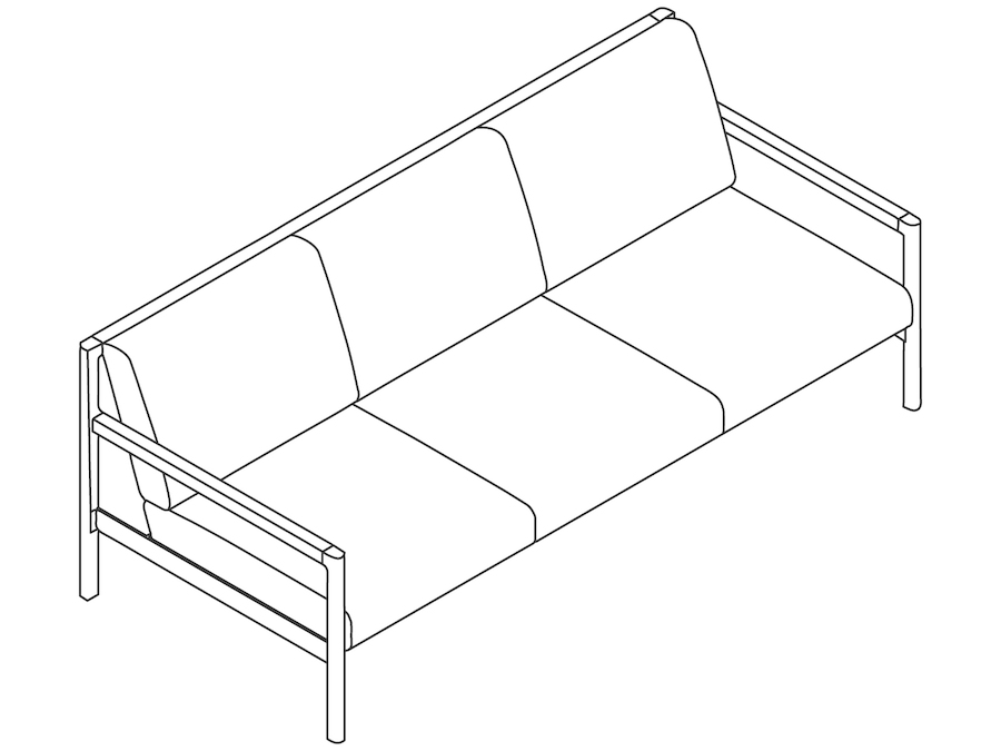 A line drawing - Brabo Sofa