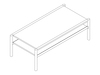 A line drawing - Brabo Table