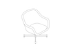 A line drawing - Bumper Lounge Chair