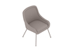 A generic rendering - Bumper Side Chair–4-Leg Base–Low Arms