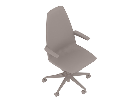 A generic rendering - Clamshell Chair–High Back