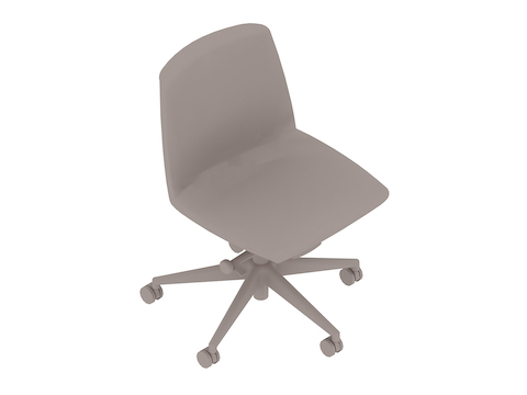 A generic rendering - Clamshell Chair–Low Back–Armless