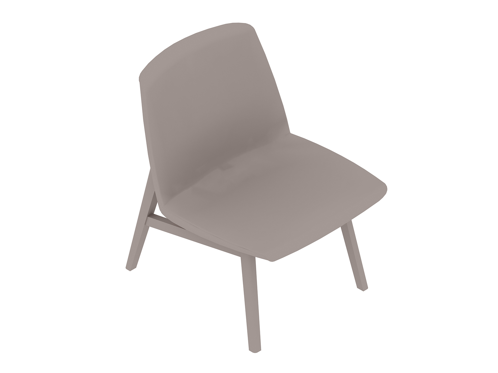 A generic rendering - Clamshell Lounge Chair–Low Back–Armless