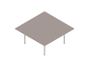 A generic rendering - Claw Table – Square