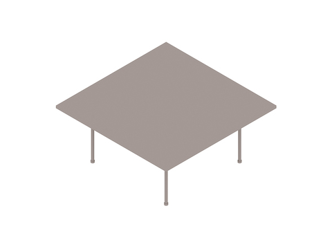 A generic rendering - Claw Table – Square
