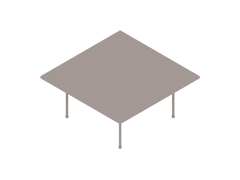 A generic rendering - Claw Table – Square