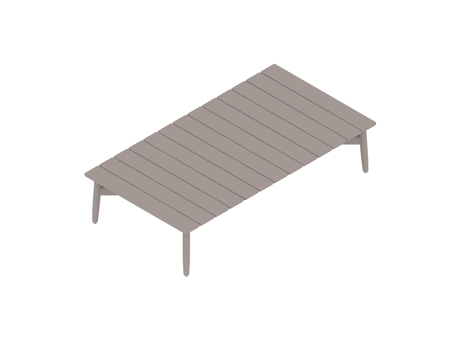 A generic rendering - Crosshatch Outdoor Coffee Table–Rectangular