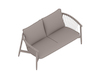 A generic rendering - Crosshatch Outdoor Settee