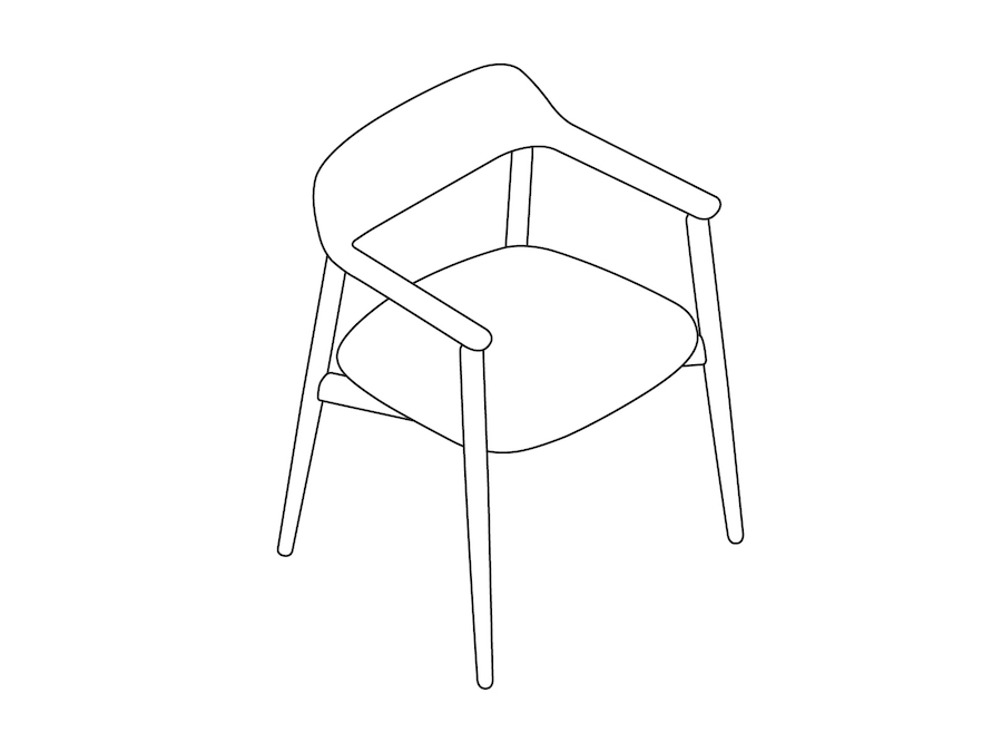 A line drawing - Crosshatch Side Chair