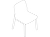 A line drawing - Deft Chair–Armless