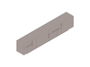 A generic rendering - Domino Credenza–4 Units Wide