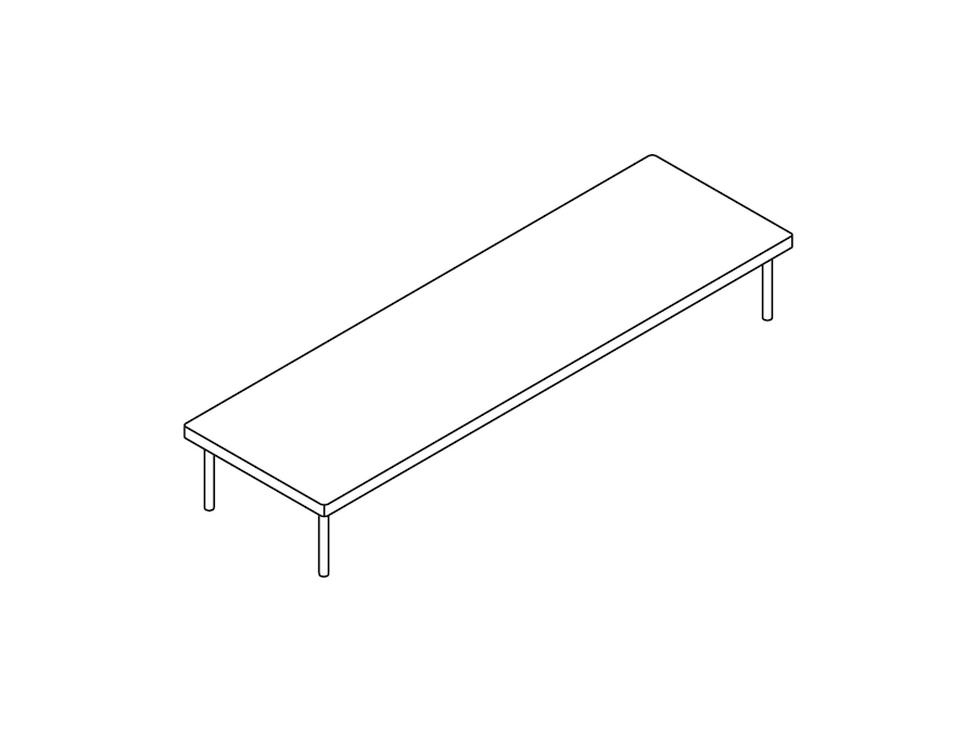 A line drawing - Layer Nesting Table–Low