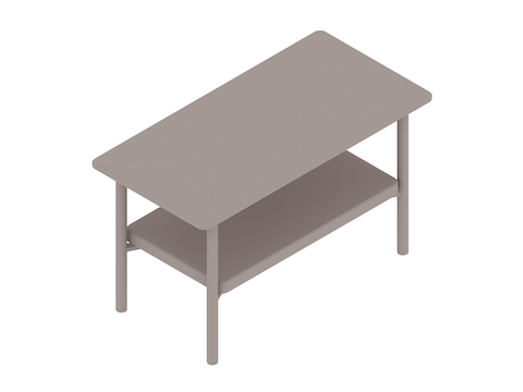 A generic rendering - Layer Side Table–Stone Shelf
