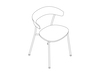 A line drawing - Leeway Chair–Metal Frame–Polyurethane Seat
