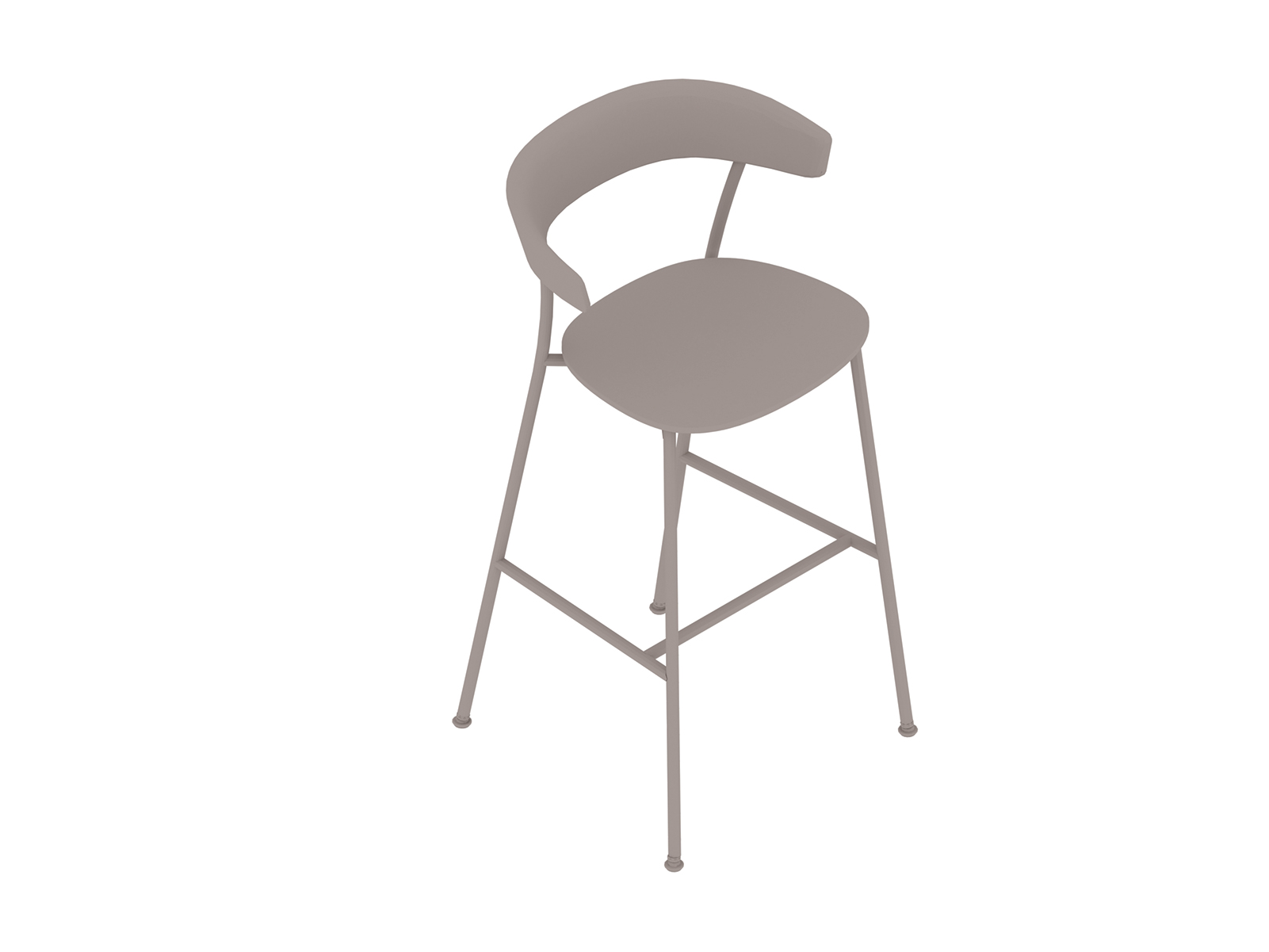 A generic rendering - Leeway Stool–Bar Height–Polyurethane Seat