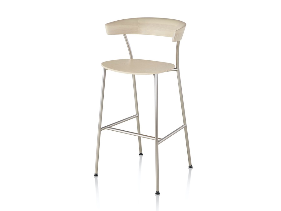 A photo - Leeway Stool–Bar Height–Wood Seat
