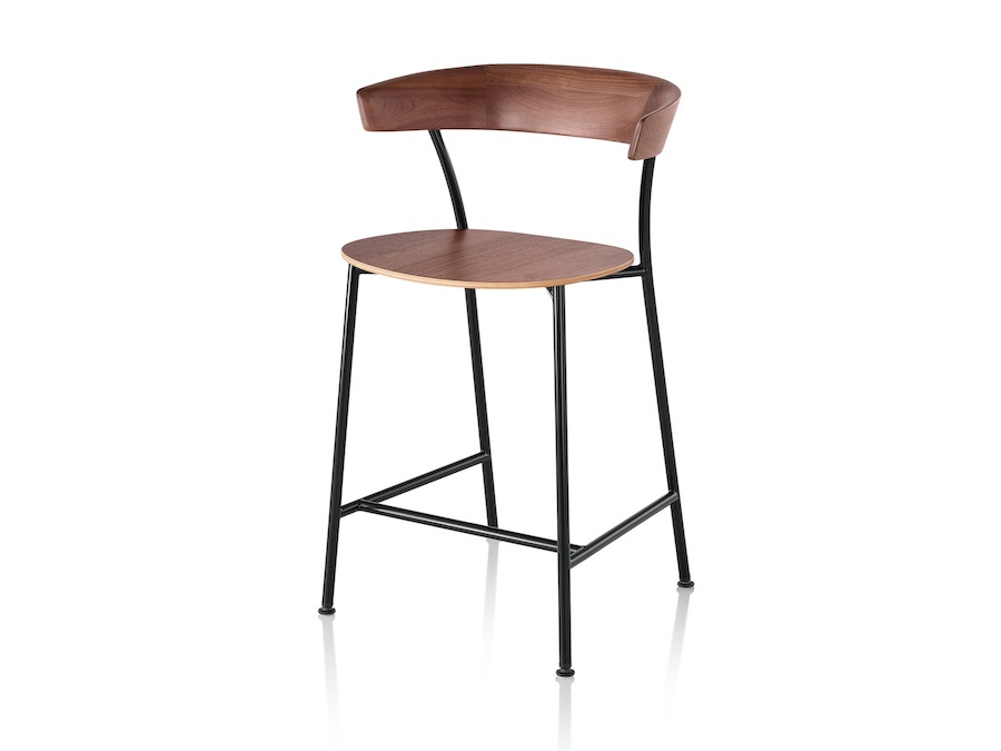 A photo - Leeway Stool–Counter Height–Wood Seat