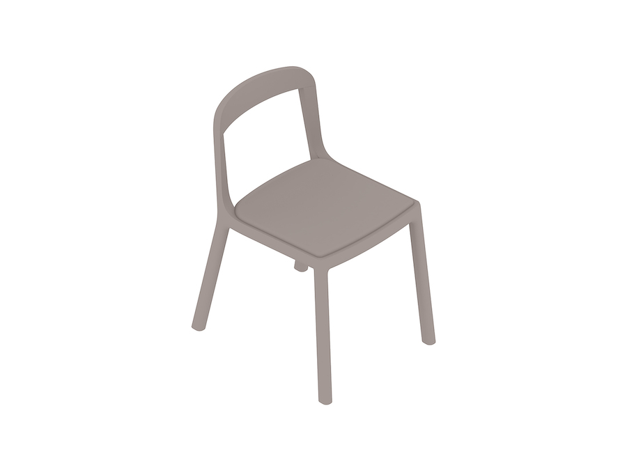 A generic rendering - Lijn Side Chair–Open Back–Upholstered Seat