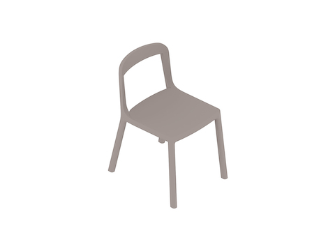 A generic rendering - Lijn Side Chair–Open Back–Wood Seat