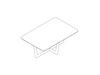 A line drawing - Loophole Coffee Table–Rectangular