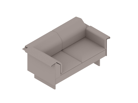 A generic rendering - Mantle Settee–Right Corner–Left Arm
