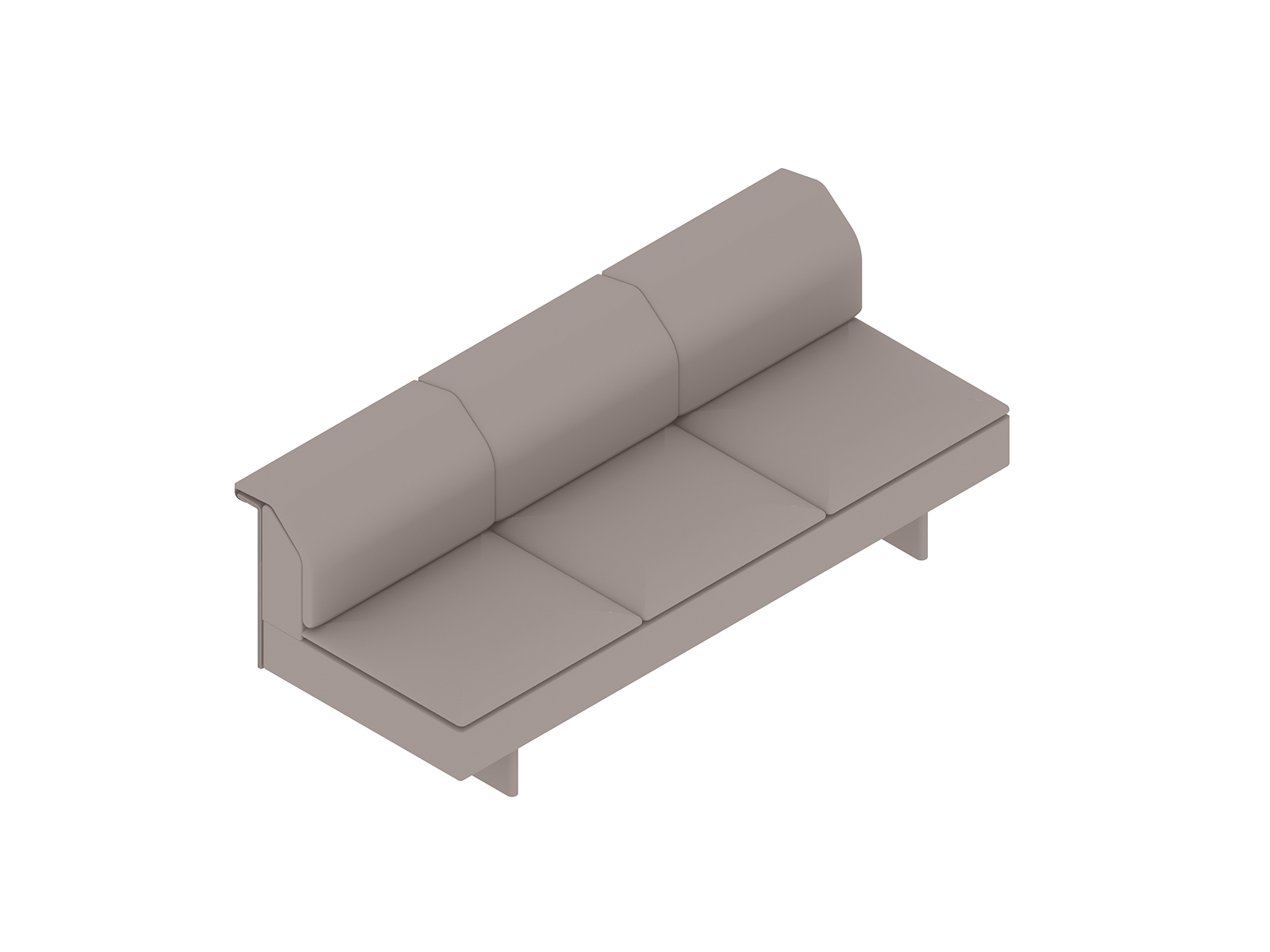 A generic rendering - Mantle Sofa–Armless