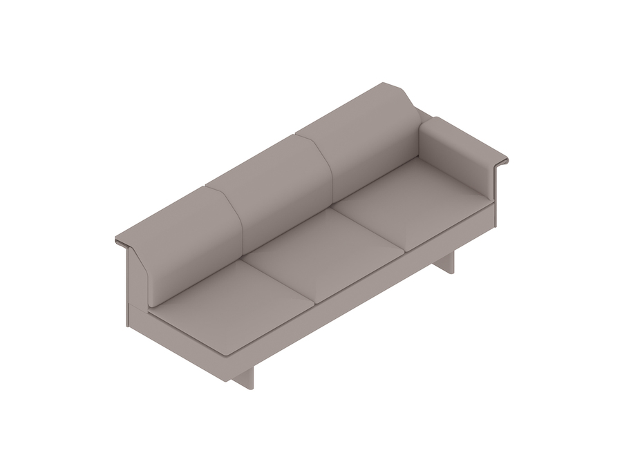 A generic rendering - Mantle Sofa–Left Arm