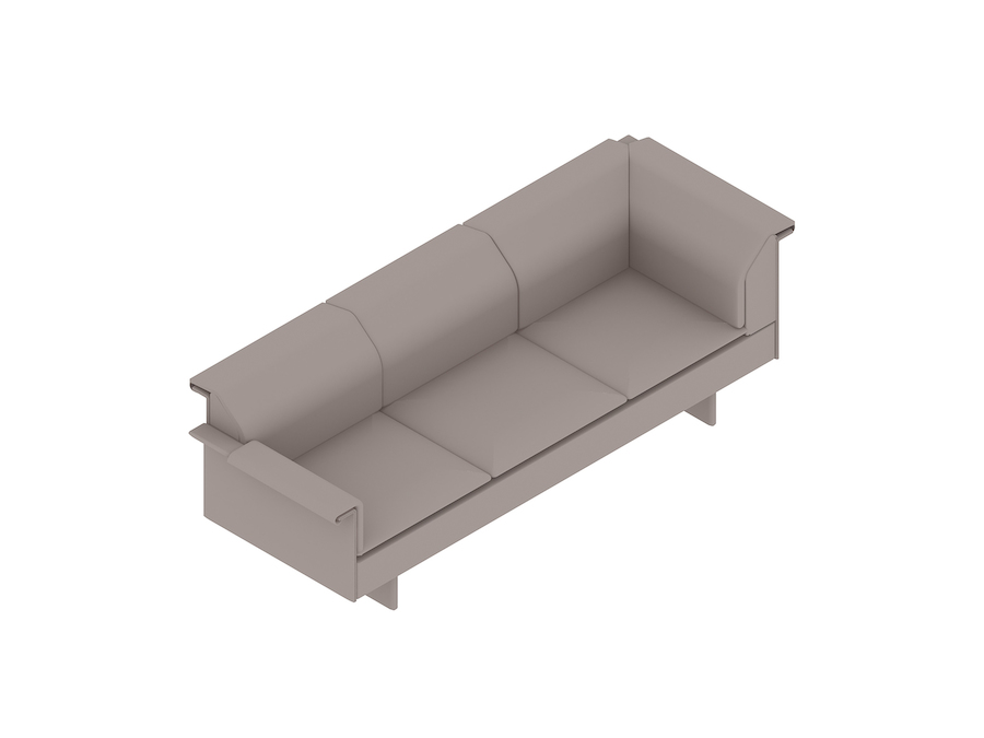A generic rendering - Mantle Settee–Left Corner–Right Arm