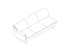 A line drawing - Mantle Sofa–Right Arm