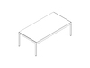 A line drawing - Metal Series Coffee Table–Rectangular