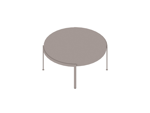 A generic rendering - Metal Series Coffee Table–Round