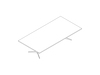 A line drawing - MP Conference Table–Rectangular