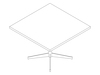 A line drawing - MP Conference Table–Square