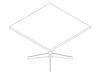 A line drawing - MP Conference Table–Square