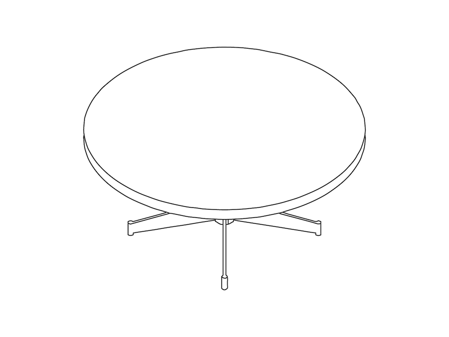 A line drawing - MP Coffee Table–Round