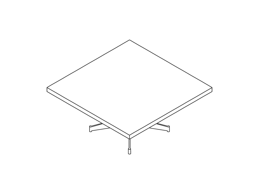 A line drawing - MP Coffee Table–Square