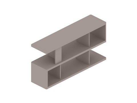 A generic rendering - New Canaan Bookshelf–Low