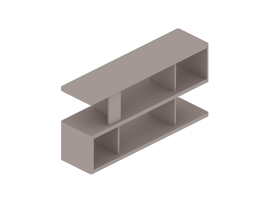 A generic rendering - New Canaan Bookshelf–Low