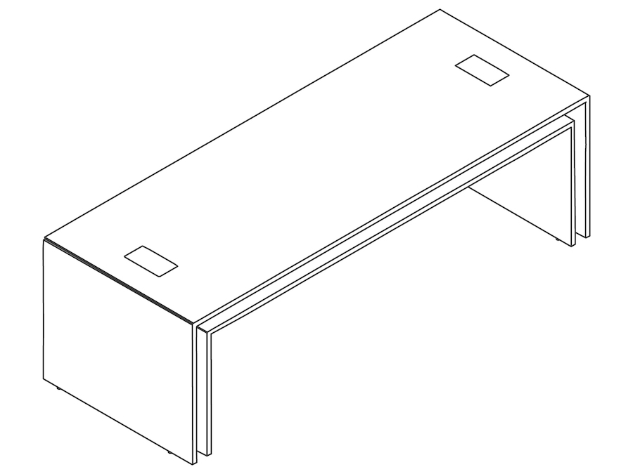 A line drawing - Peer Table