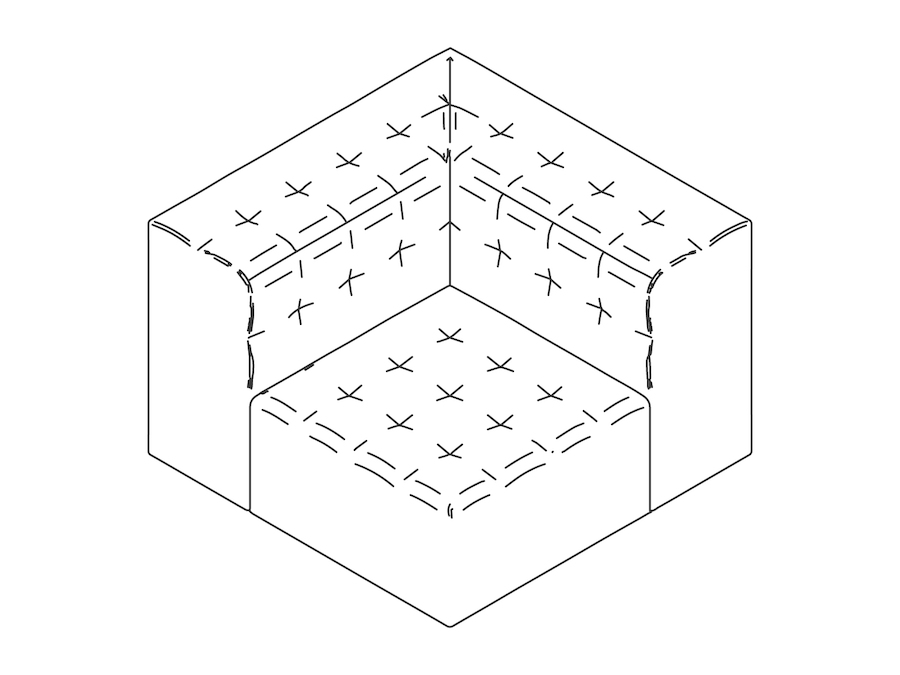 A line drawing - Rapport Corner