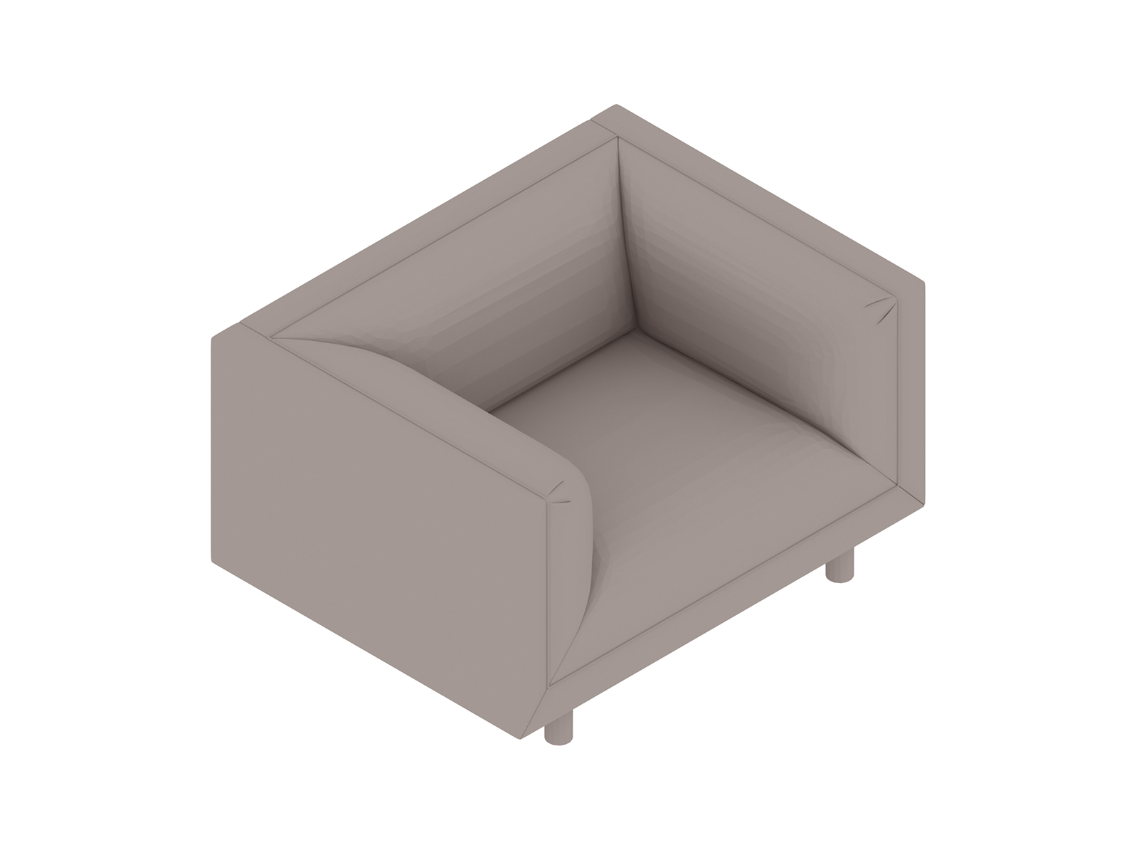 A generic rendering - Rolled Arm Club Chair