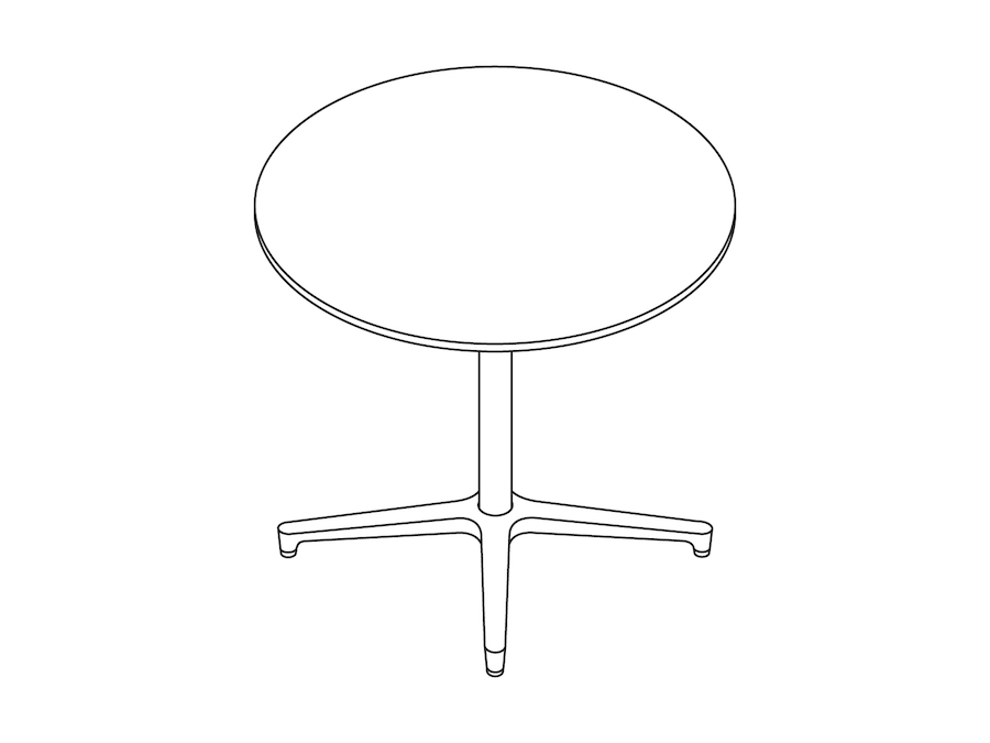 A line drawing - Saiba Table