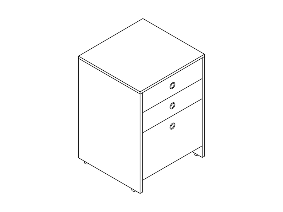 A line drawing - Sled Base Pedestal