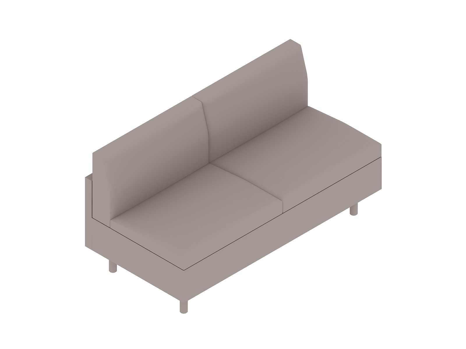 A generic rendering - Tuxedo Classic Settee–Armless