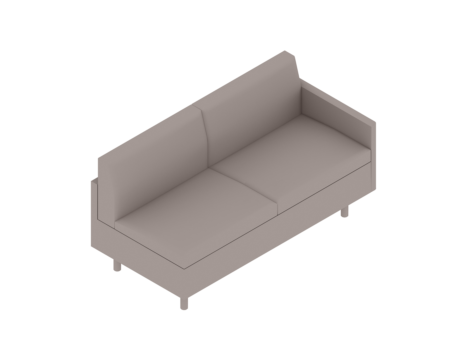 A generic rendering - Tuxedo Classic Settee–Left Arm