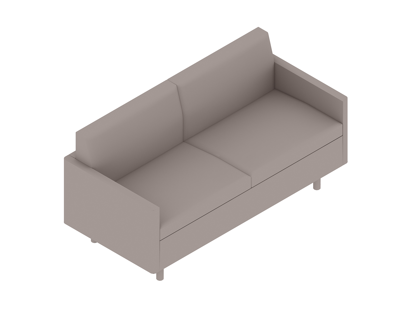 A generic rendering - Tuxedo Classic Settee–With Arms