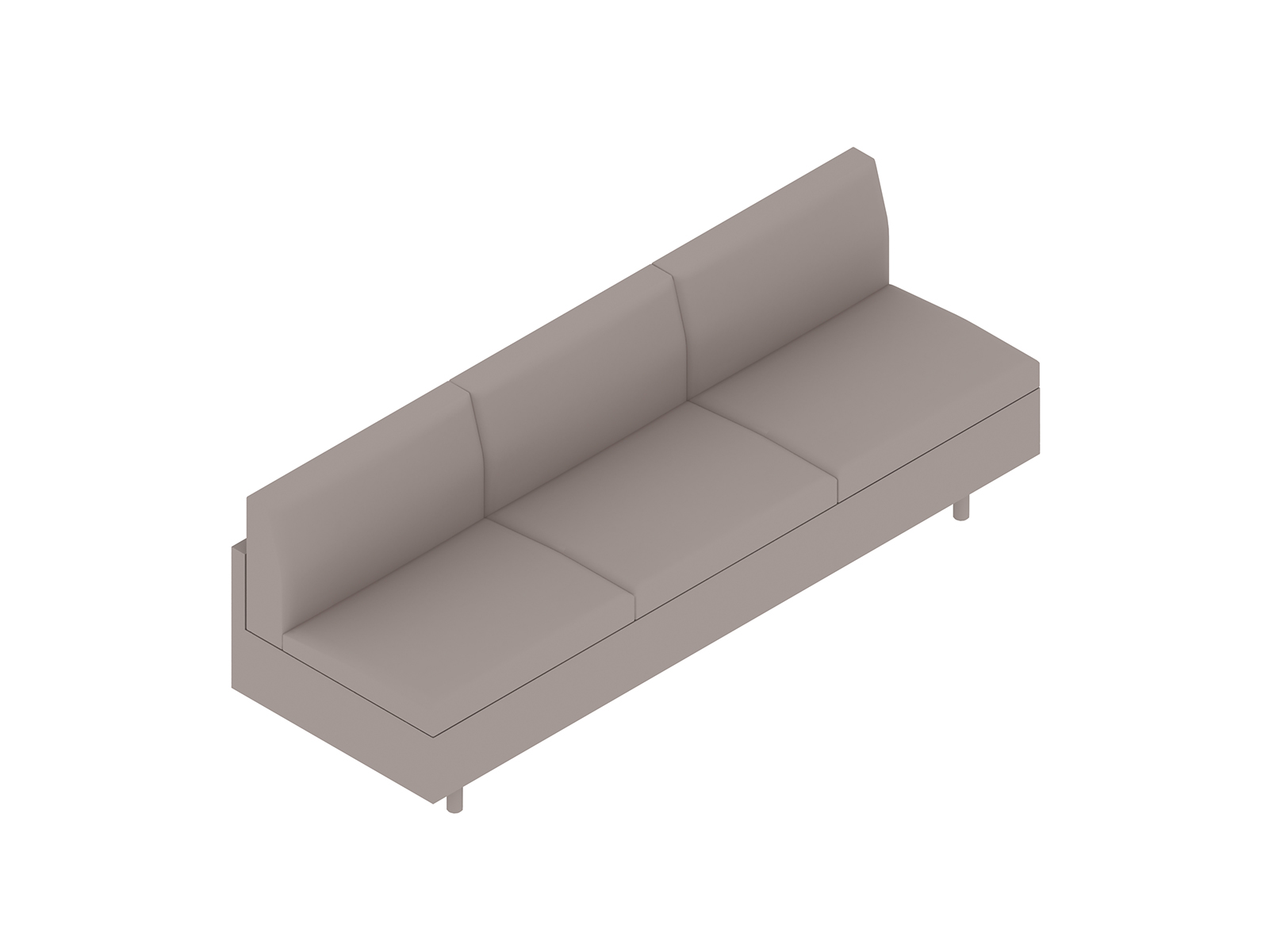 A generic rendering - Tuxedo Classic Sofa–Armless